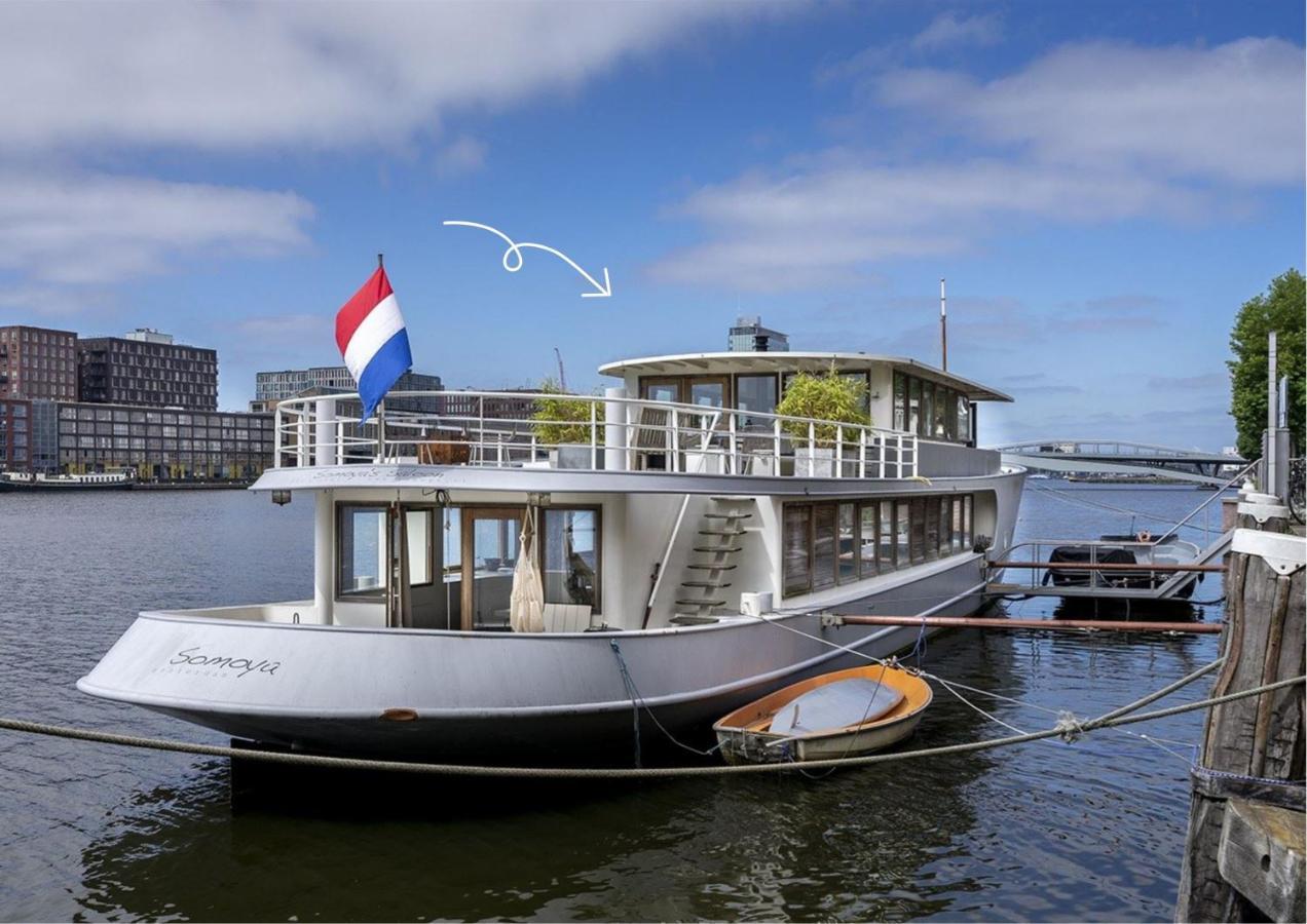 Stunning Boat With A View Hotel Amsterdam Exterior photo
